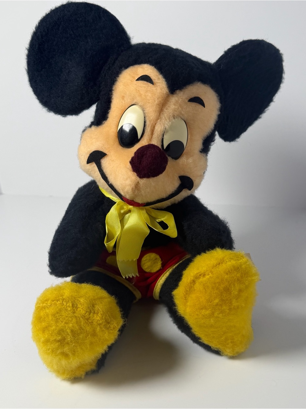 Vintage 1960s Mickey Mouse Plush Toy – Walt Disney Productions – 15" Rare